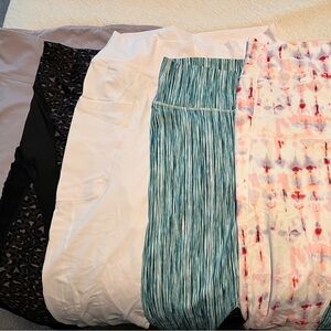 Bundle of 5 workout leggings from Fabletics- 1 pair from Old Navy
